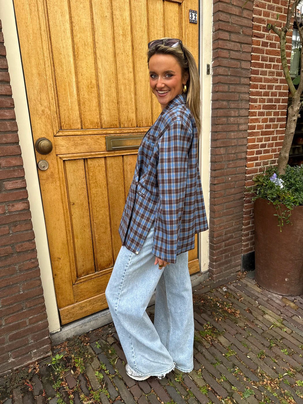 Sam boxy blazer kobalt blauw - Project 35