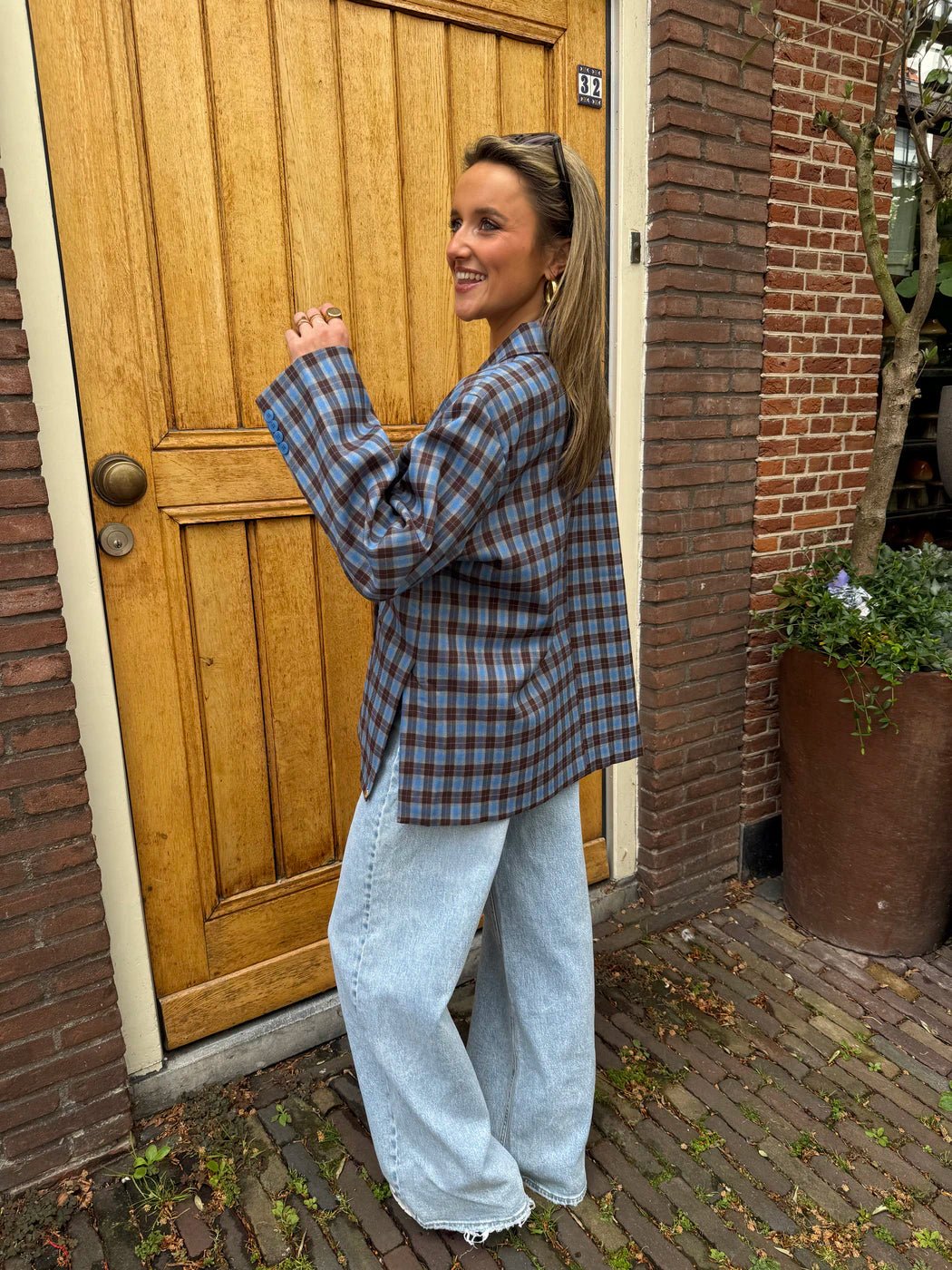Sam boxy blazer kobalt blauw - Project 35