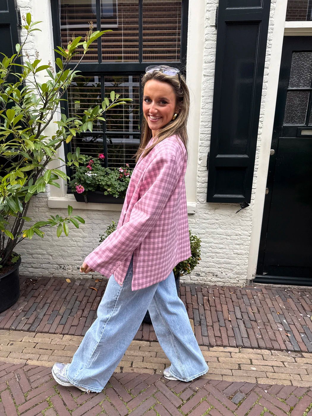 Sam boxy blazer roze - Project 35