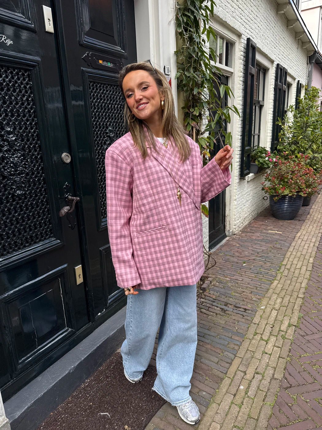 Sam boxy blazer roze - Project 35