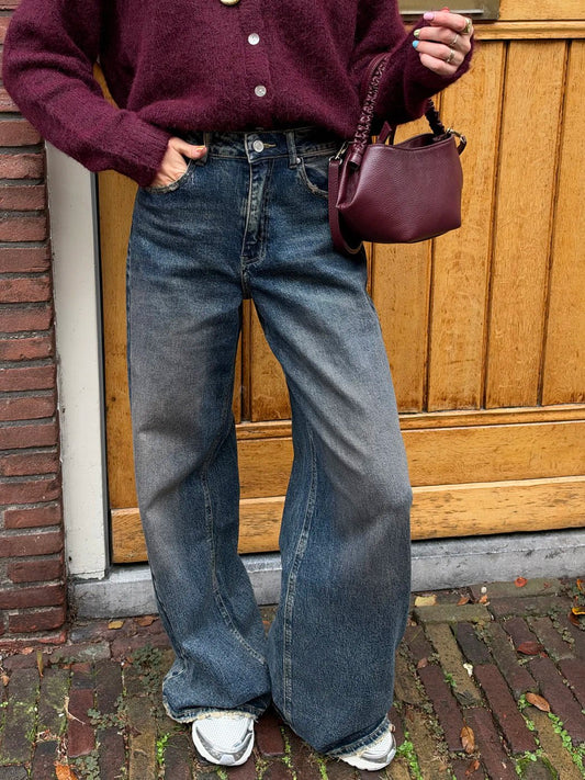 Sandy wide leg jeans dirty blue - Project 35