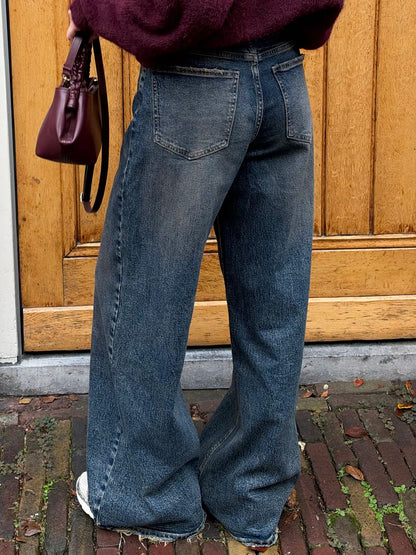 Sandy wide leg jeans dirty blue - Project 35
