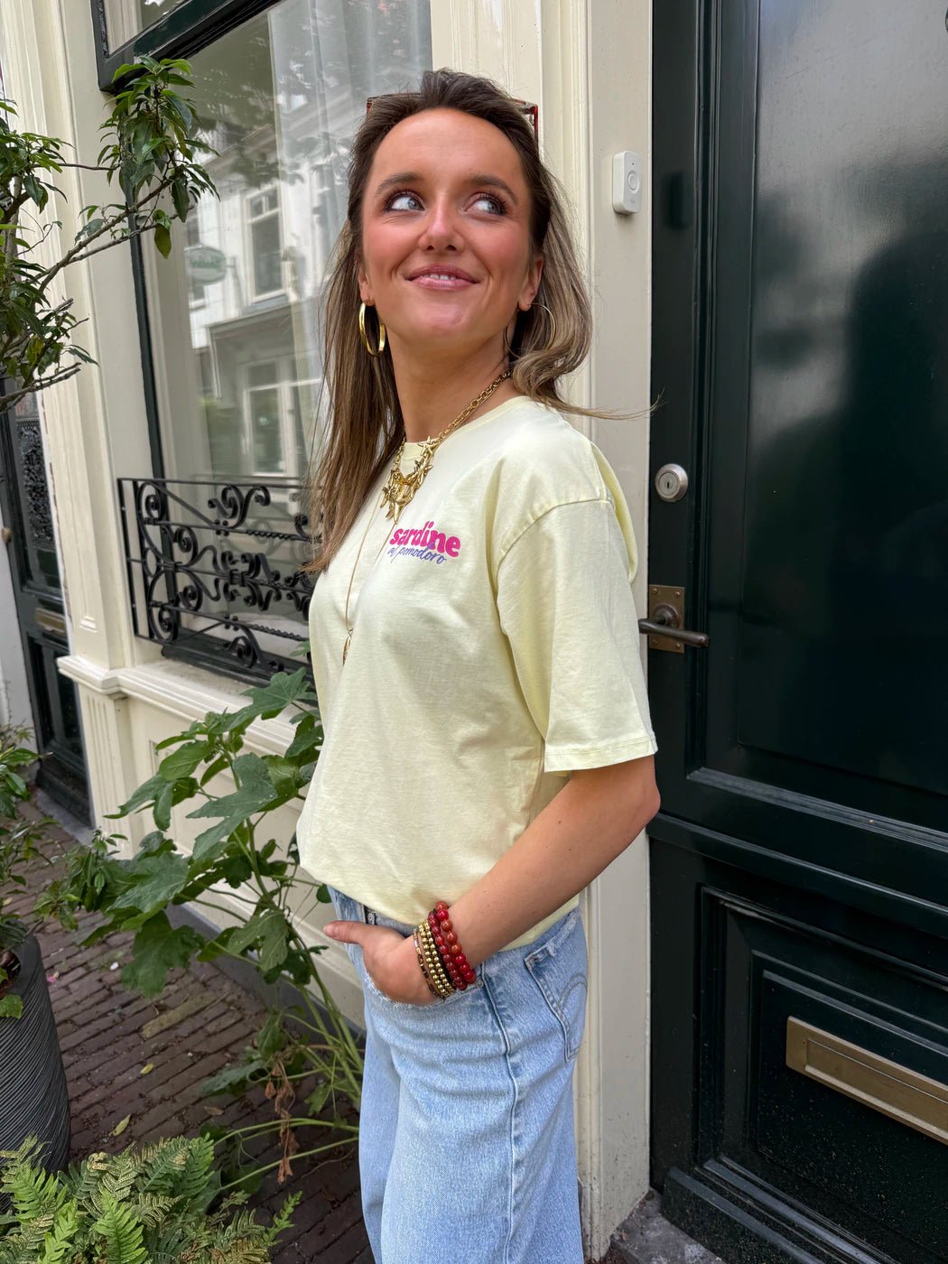 'Sardine' tee butter yellow - Project 35