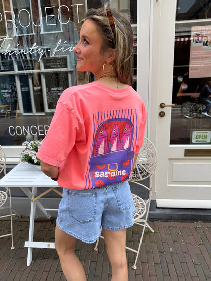 'Sardine' tee coral - Project 35