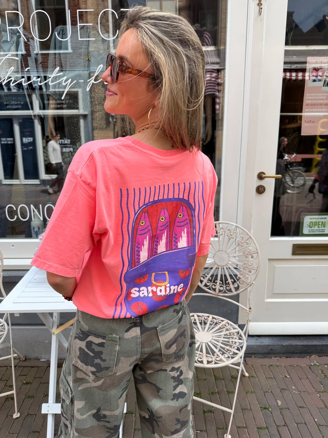 'Sardine' tee coral - Project 35