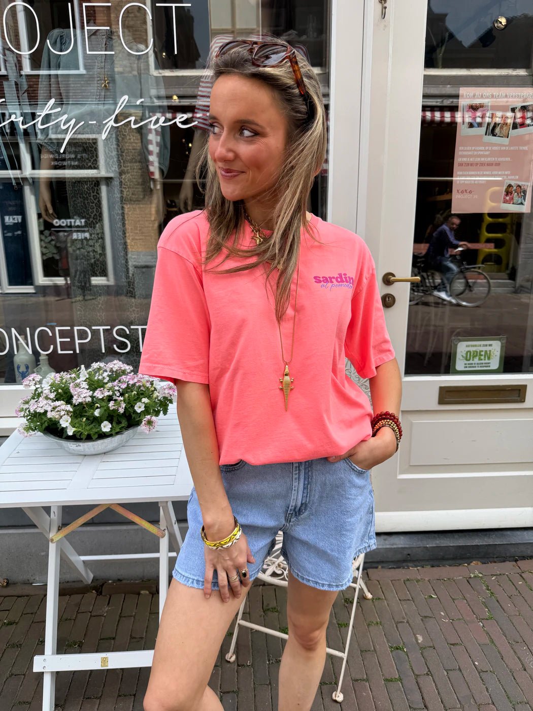 'Sardine' tee coral - Project 35