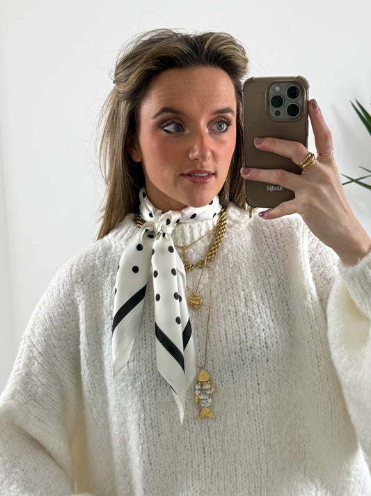 Satijnen bandana stipjes - Project 35