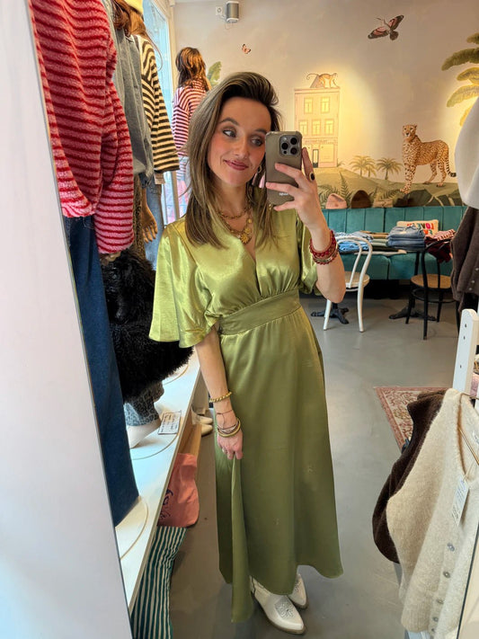 Serena dress lime green - Project 35