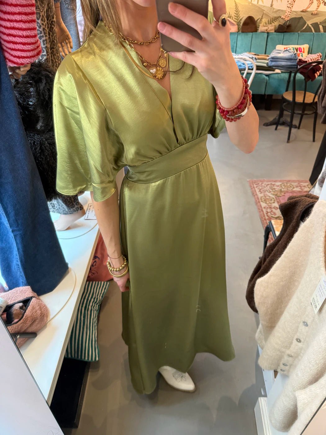 Serena dress lime green - Project 35