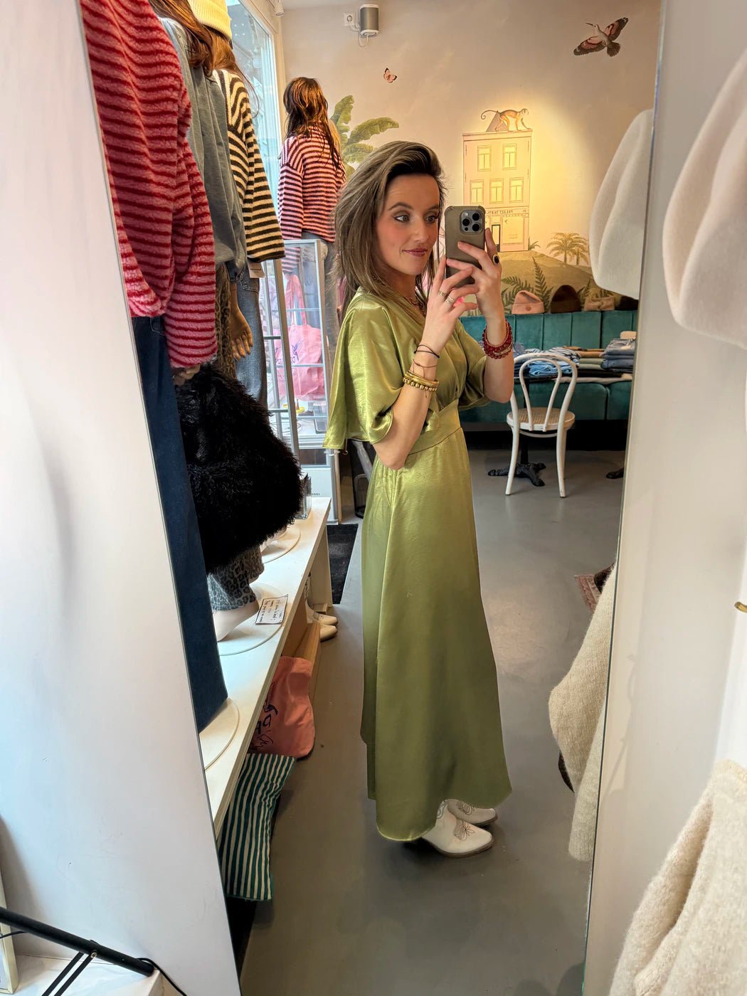 Serena dress lime green - Project 35