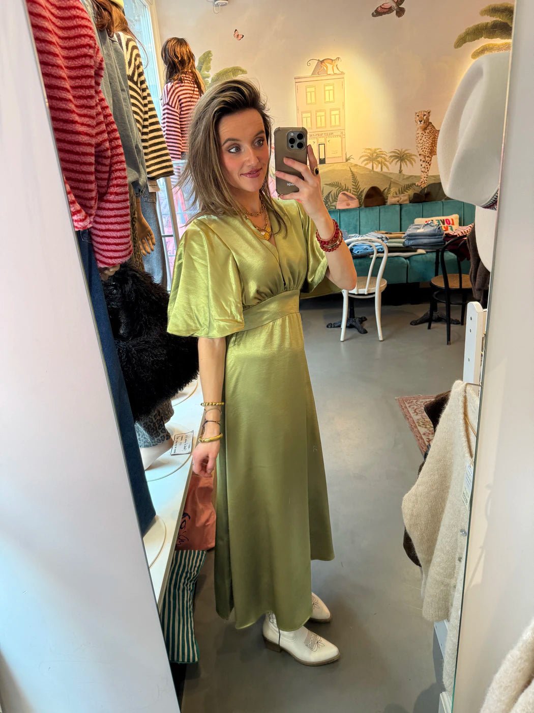 Serena dress lime green - Project 35