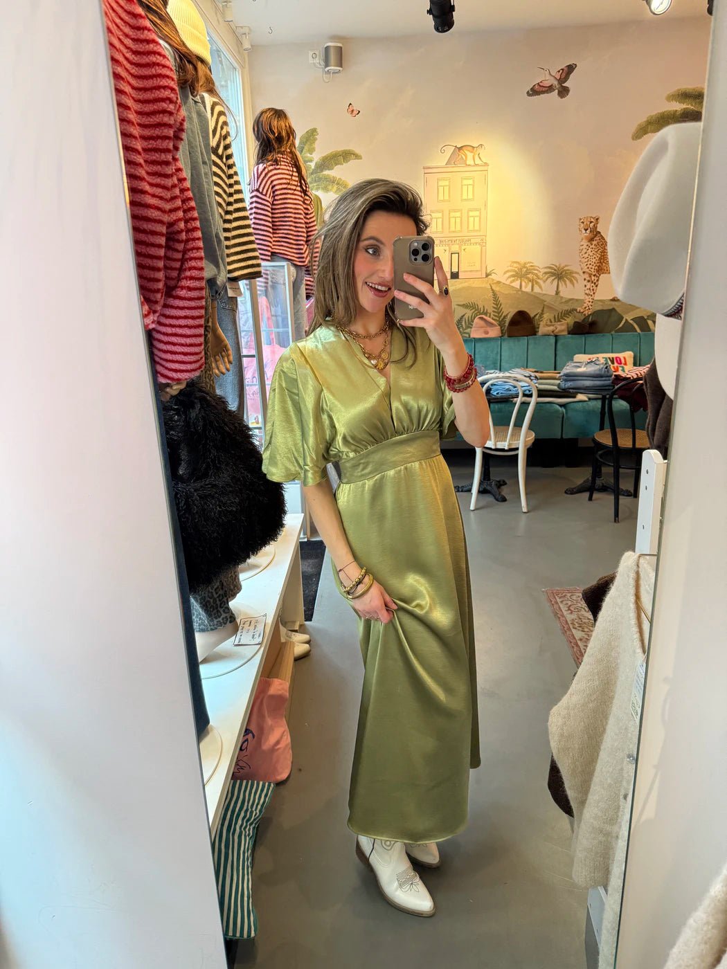 Serena dress lime green - Project 35