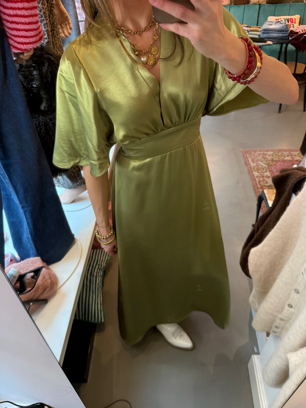 Serena dress lime green - Project 35