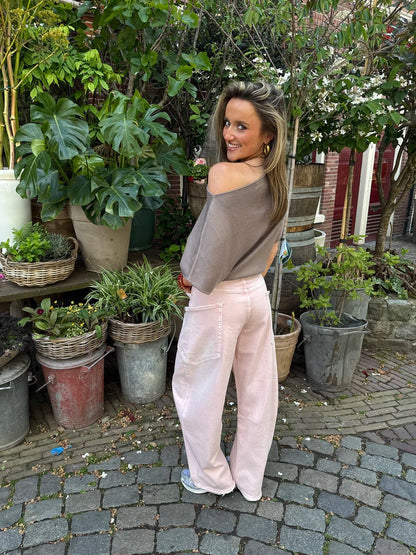 Sky cargo jeans light pink - Project 35
