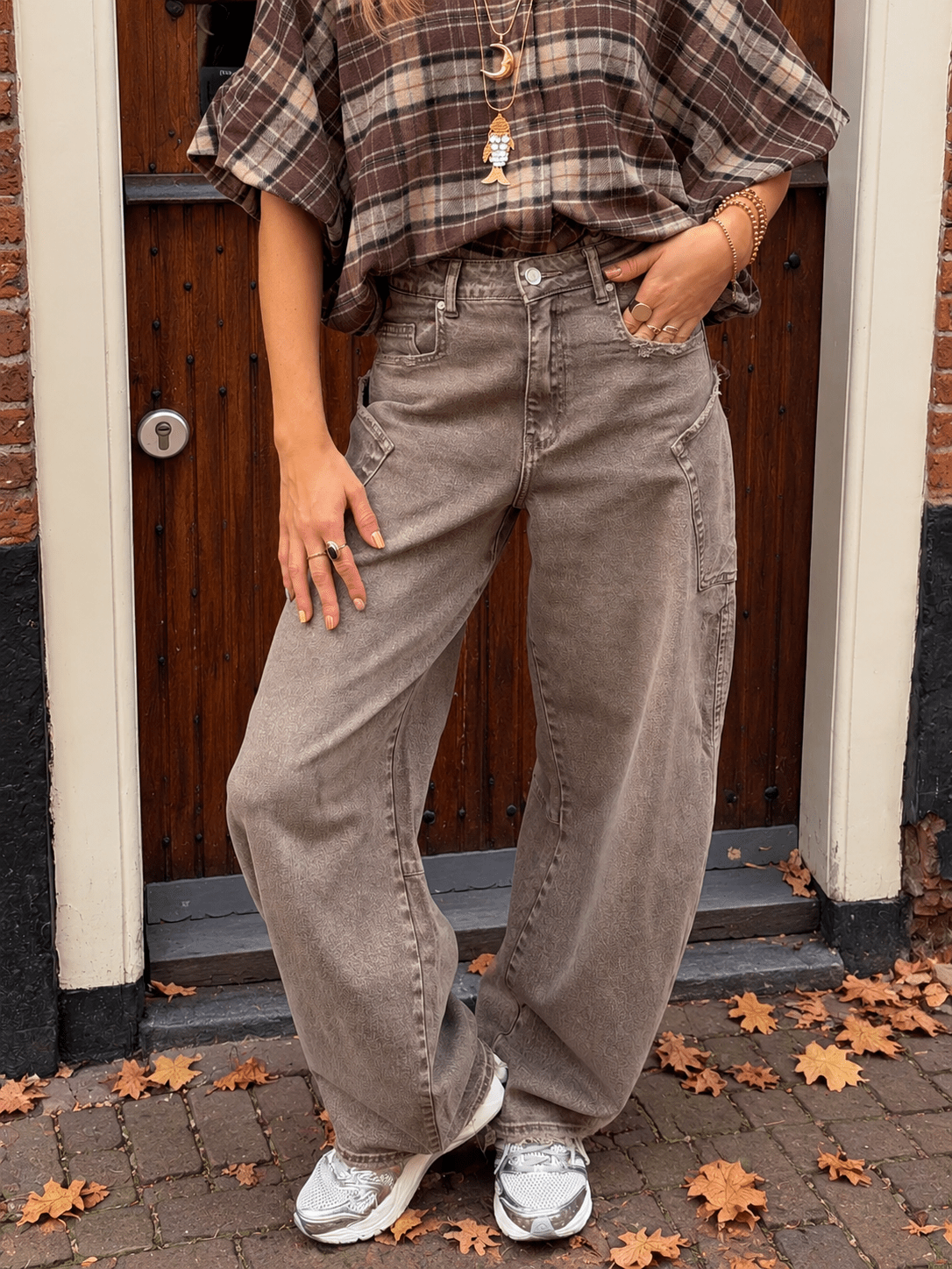 Sky cargo jeans vintage brown - Project 35