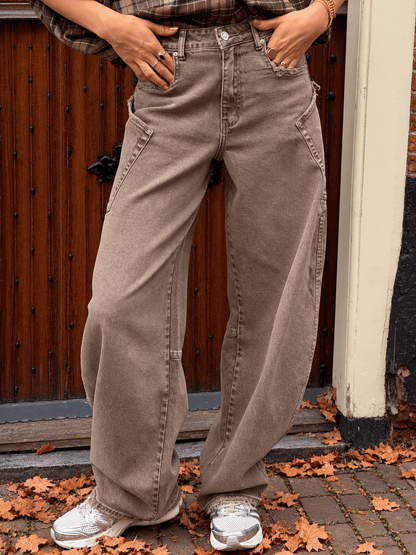 Sky cargo jeans vintage brown - Project 35