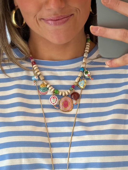 Statement bedelketting gekleurd - Project 35