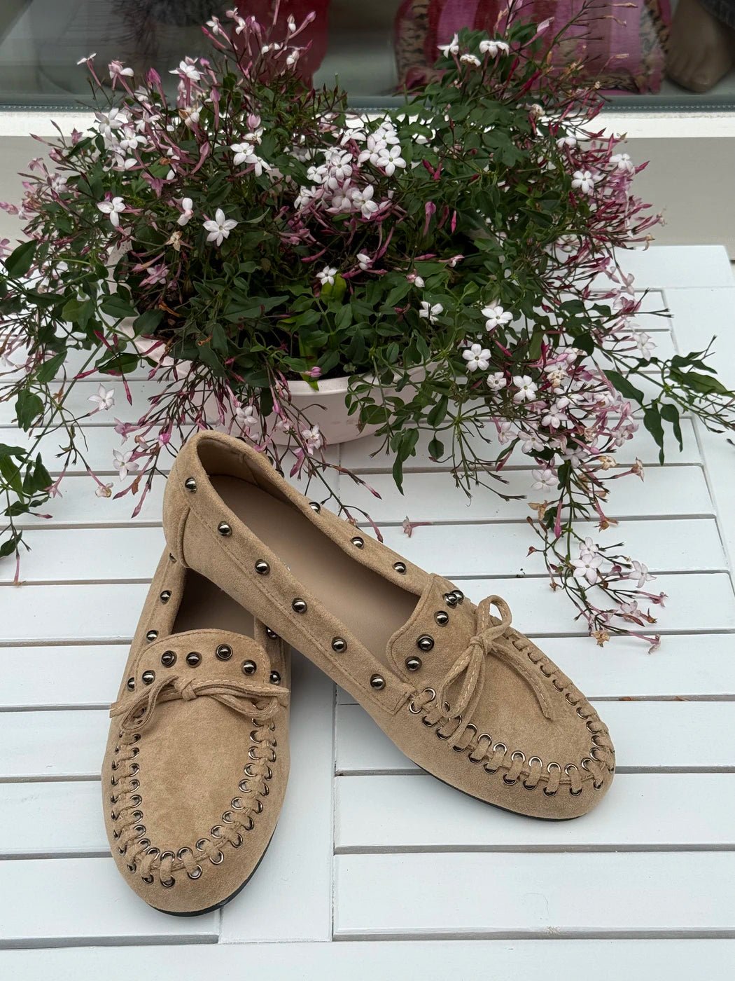 Stud loafers beige - Project 35