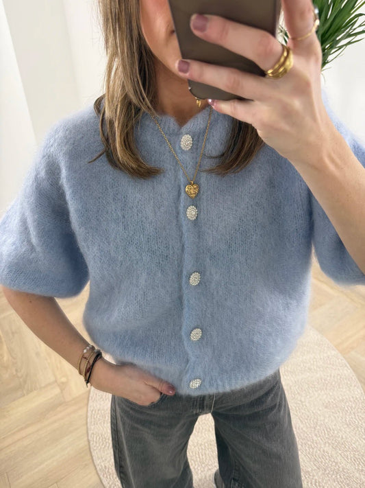 Suus vestje mohair lichtblauw - Project 35