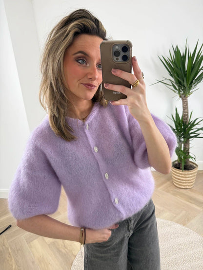 Suus vestje mohair lila - Project 35