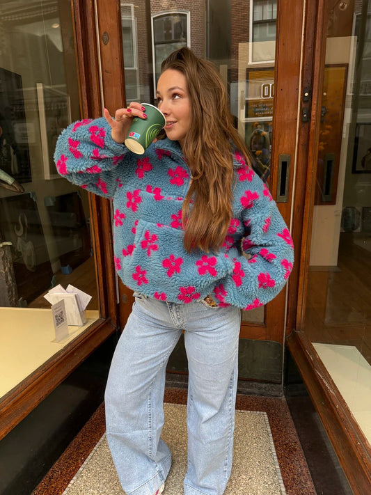 Teddy bloemen jack blauw - Project 35