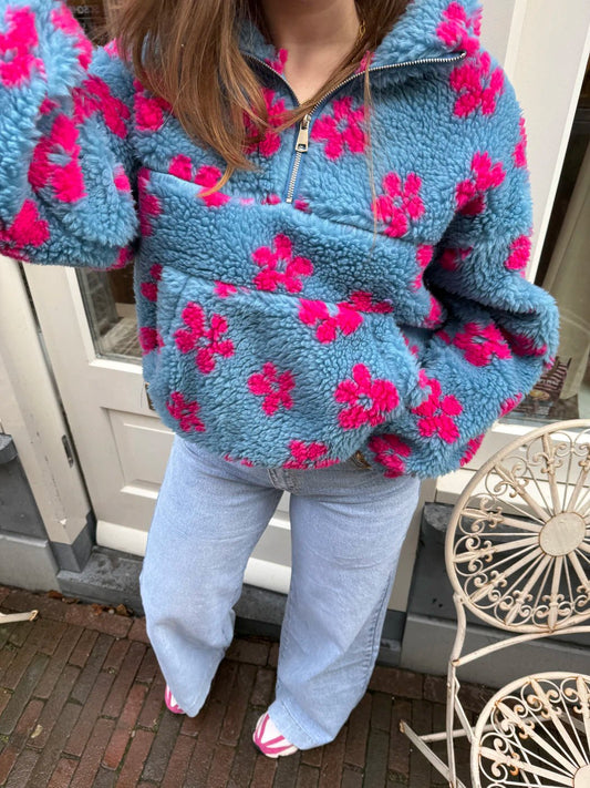 Teddy bloemen jack blauw - Project 35