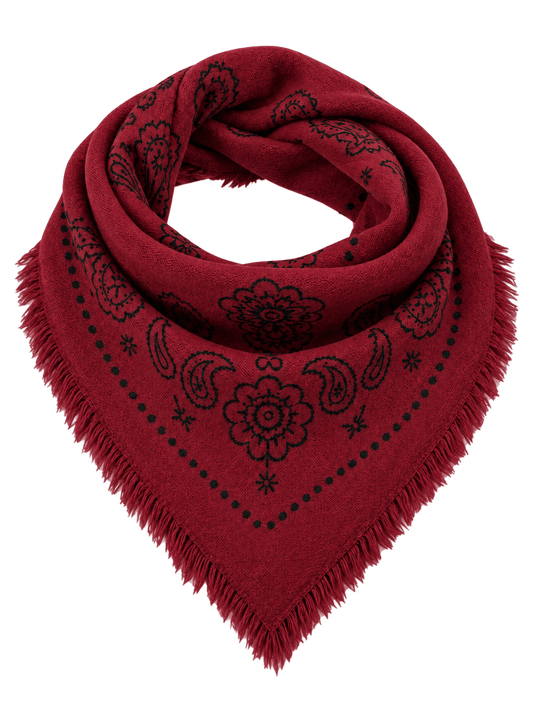 Triangle scarf burgundy - Project 35