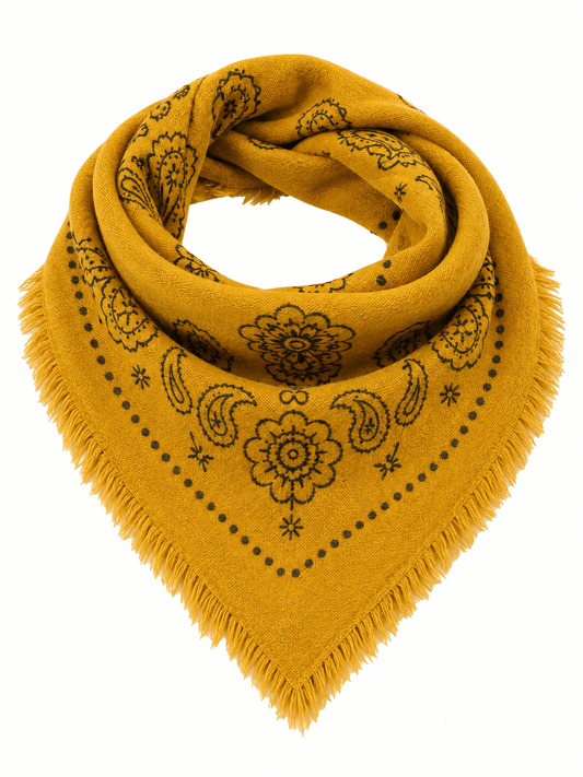 Triangle scarf okergeel - Project 35