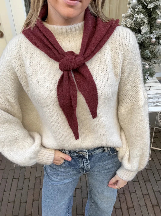 Triangle scarf small burgundy - Project 35