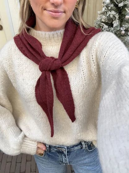 Triangle scarf small burgundy - Project 35