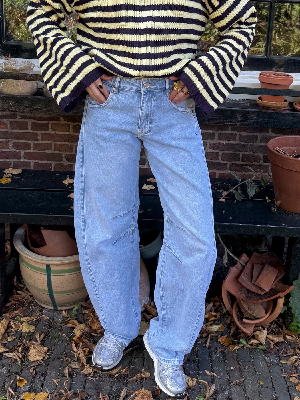 Vik barrel jeans lichtblauw - Project 35