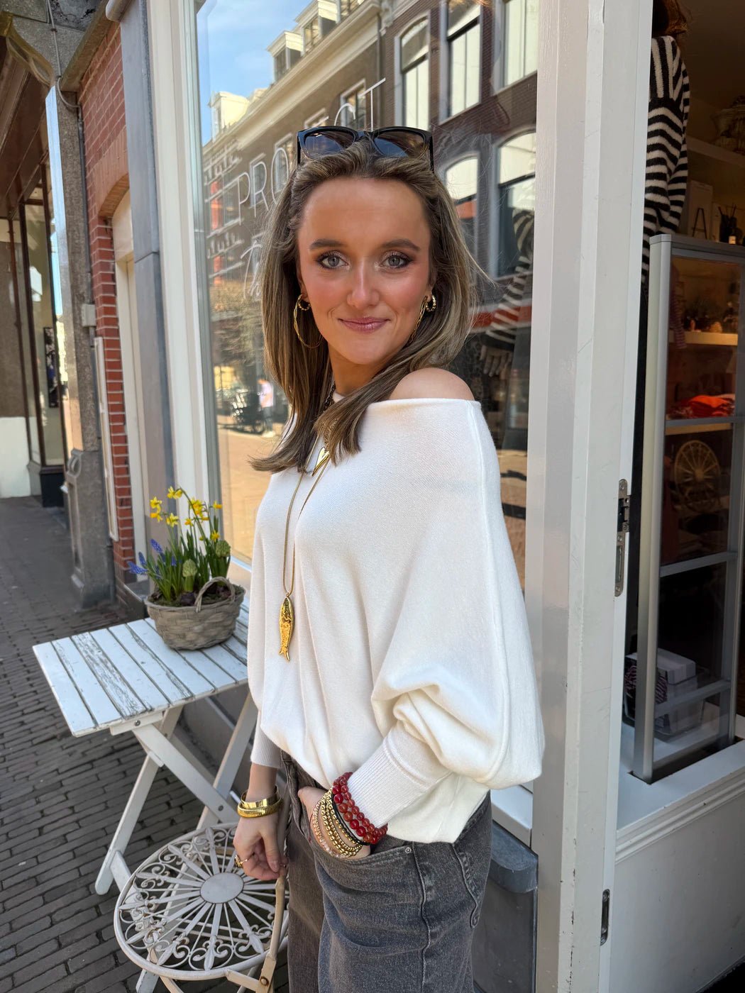 Vleermuis truitje wit - Project 35