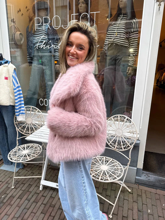 Yfke coat pink - Project 35