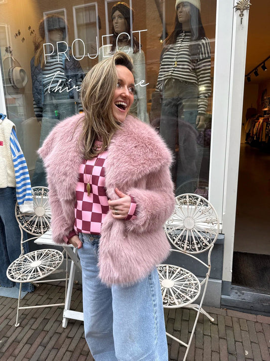 Yfke coat pink - Project 35